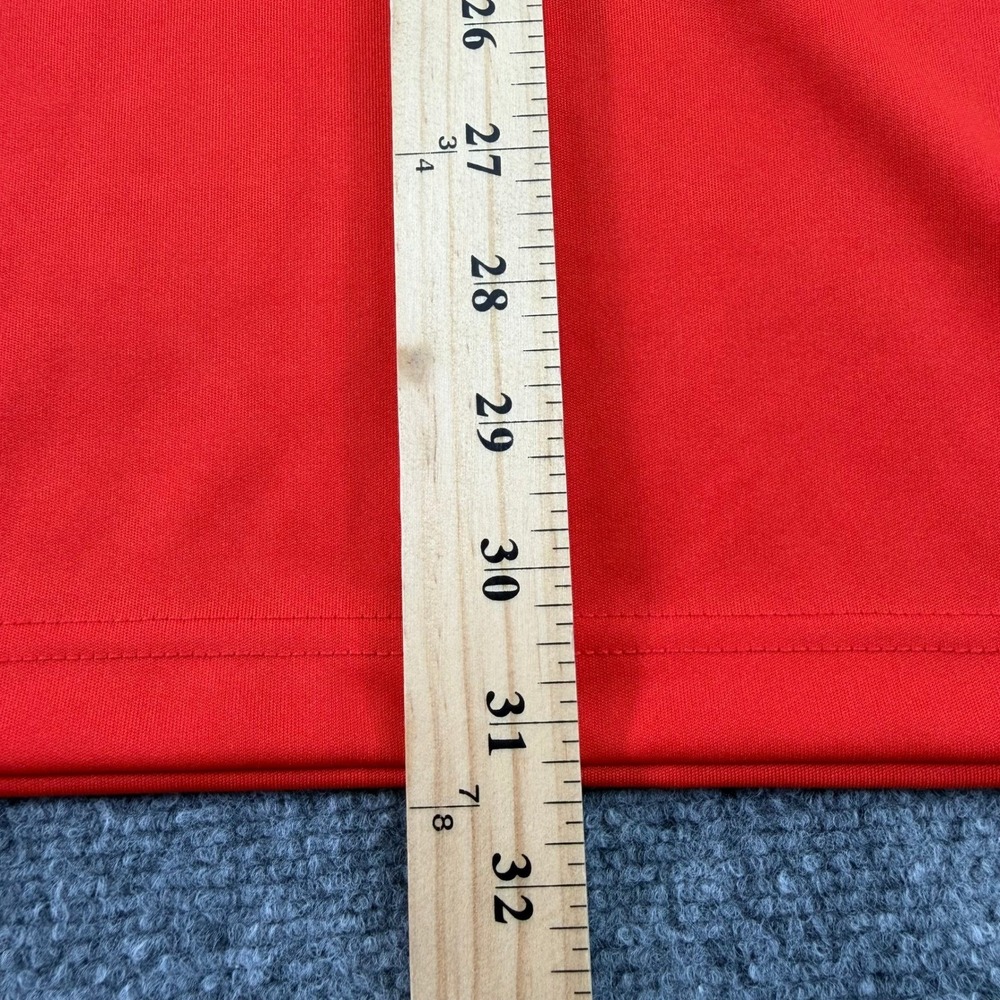 Loudmouth Polo Shirt Mens Extra Large Red Tropical Placket Print Golf Stretch‎ - Picture 7 of 10